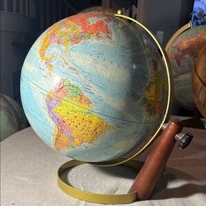 Vintage Replogle 12” World Nation GlobeWorld Globe with Stand